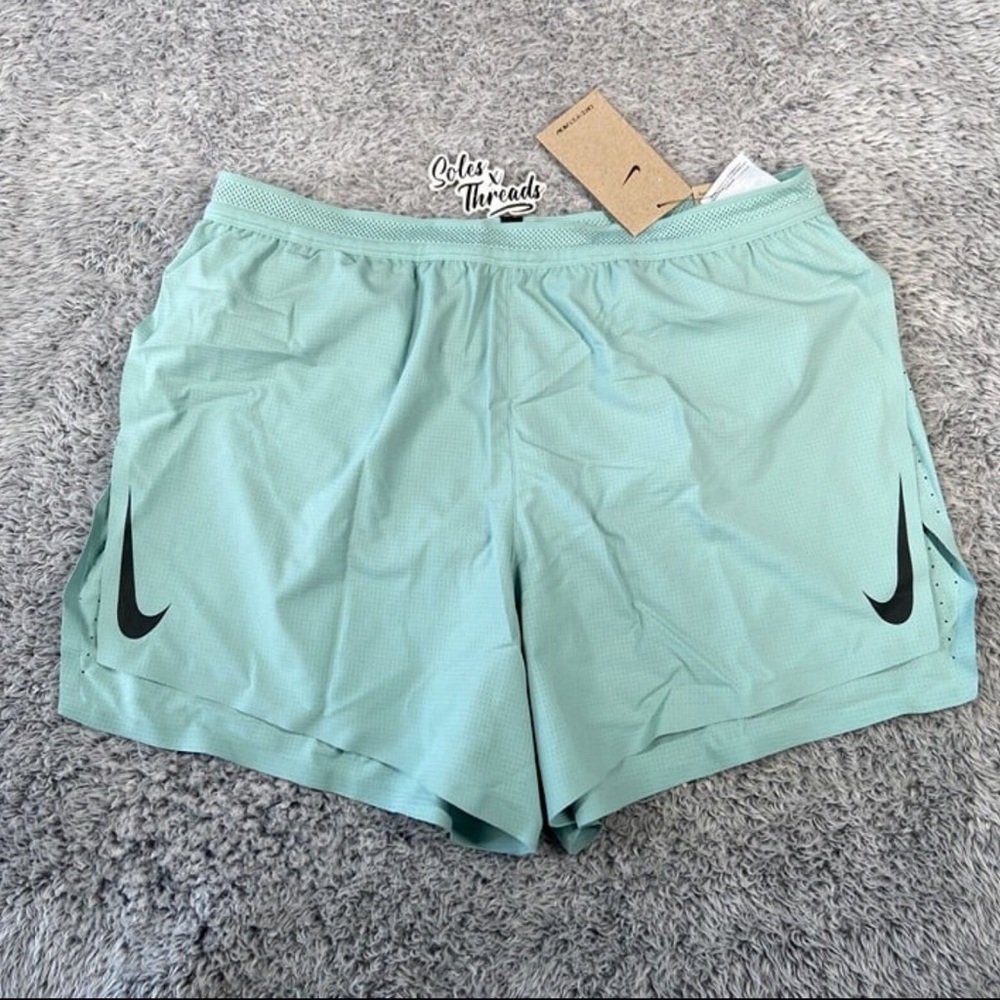Nike Dri-Fit ADV Aeroswift 4" Brief-Lined Racing Shorts Size Small Men Mineral